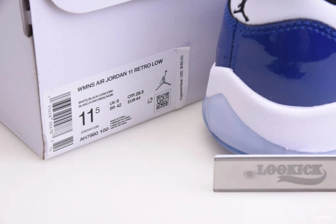 Rep Low Concord Air Jordan White 11 AH7860-100 Retro 0817